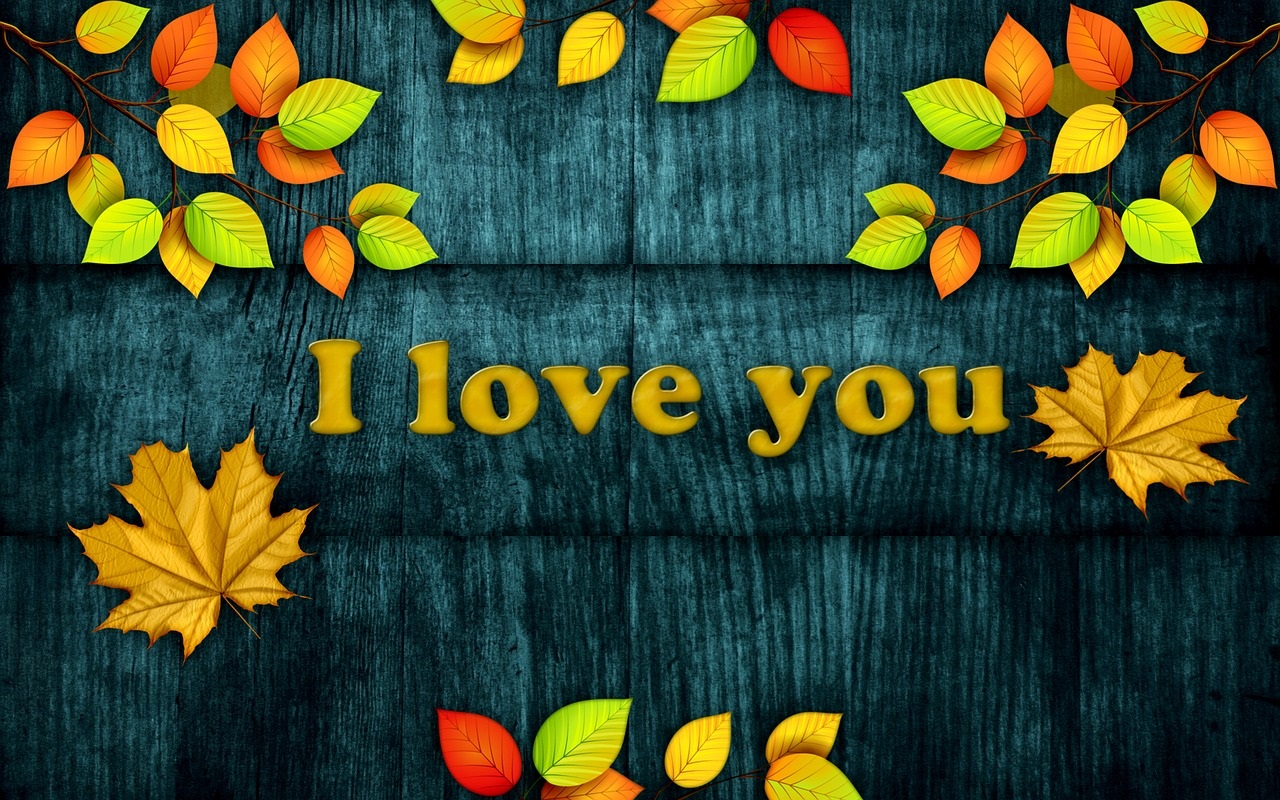Colourful I love You Pic